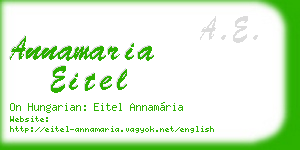 annamaria eitel business card