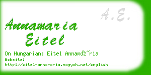 annamaria eitel business card